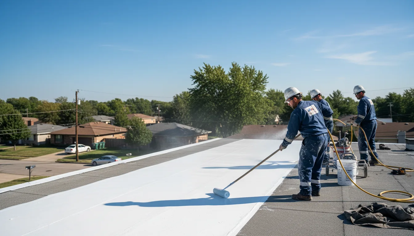 Commercial roof coating in Kleinfeltersville, PA near me